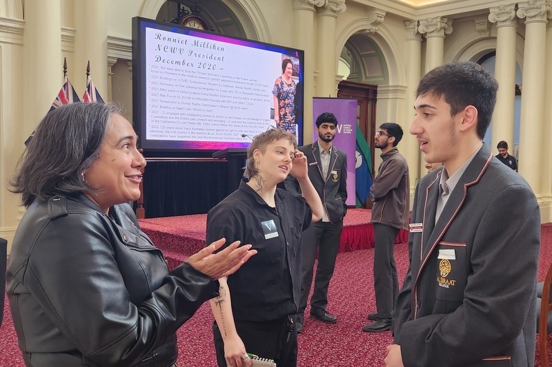 NCWV Showcases Student Perspectives at Parliament