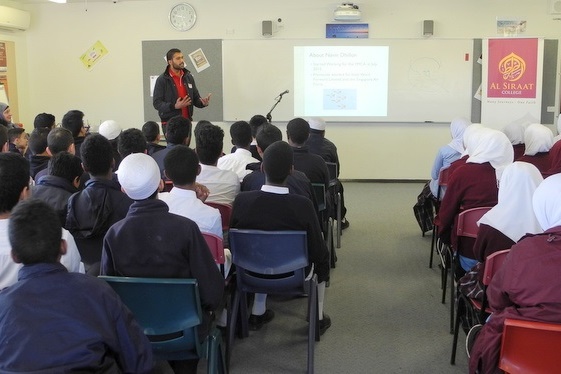 Special Guests visiting latest Secondary Assembly