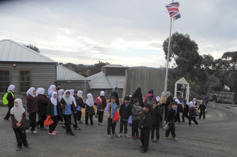 Year 3 students visiting Sovereign Hill