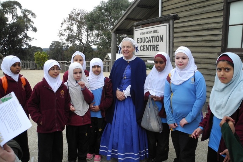 Year 3 students visiting Sovereign Hill