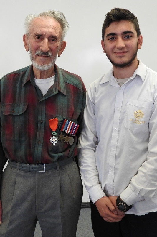 Lest we forget: WW2 veteran visiting  ASC