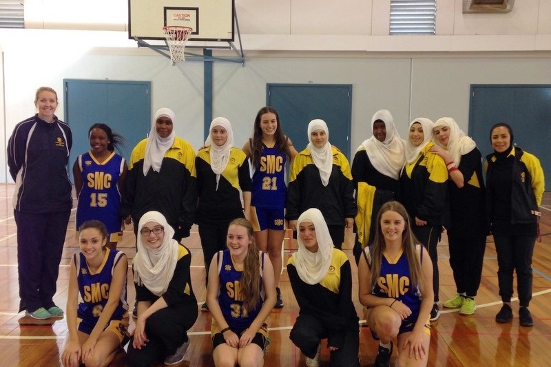 Basketball Match against St. Monicas College