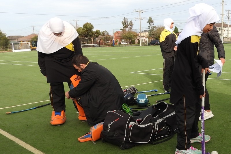 Senior Girls Hockey Match against St. Monicas