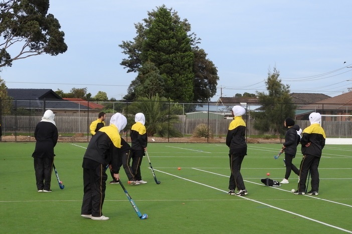 Senior Girls Hockey Match against St. Monicas