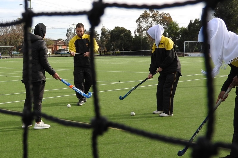 Senior Girls Hockey Match against St. Monicas