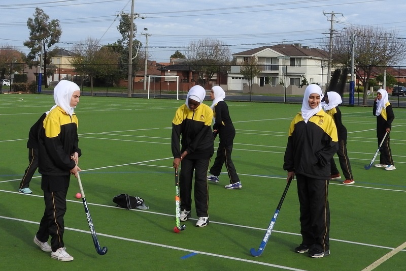 Senior Girls Hockey Match against St. Monicas