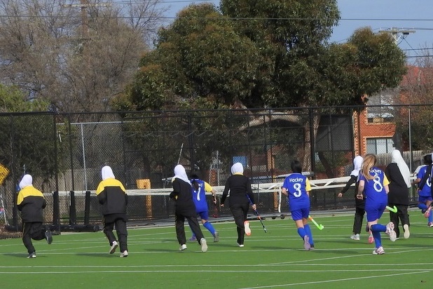 Senior Girls Hockey Match against St. Monicas