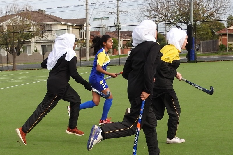 Senior Girls Hockey Match against St. Monicas