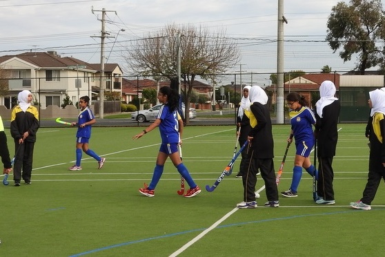 Senior Girls Hockey Match against St. Monicas