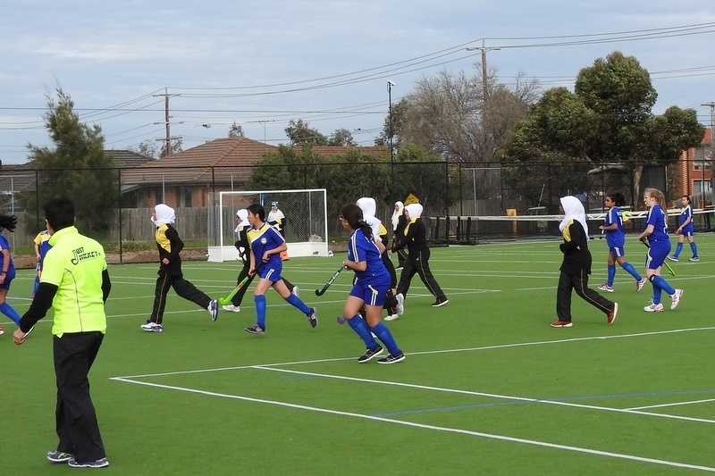 Senior Girls Hockey Match against St. Monicas