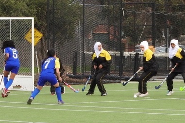 Senior Girls Hockey Match against St. Monicas