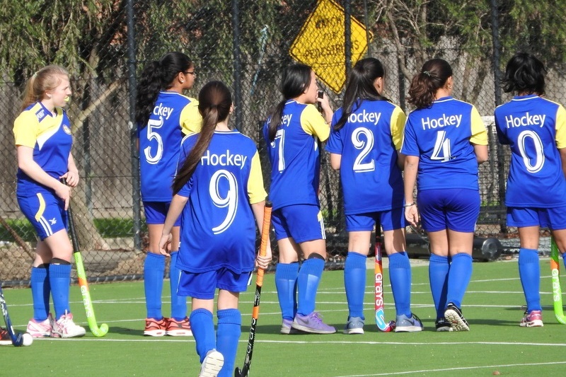 Senior Girls Hockey Match against St. Monicas