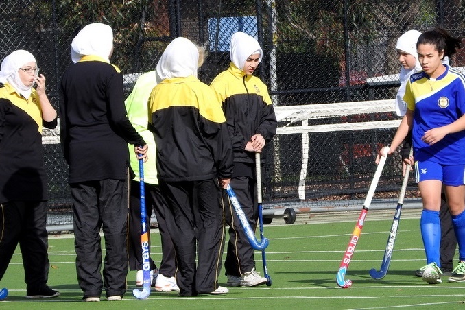 Senior Girls Hockey Match against St. Monicas