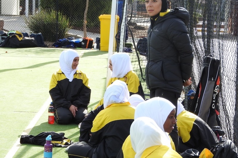 Senior Girls Hockey Match against St. Monicas