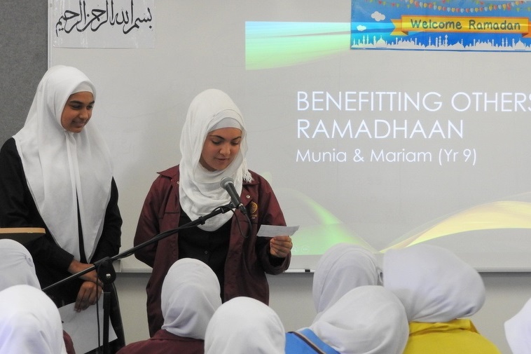 Senior Girls Welcome Ramadan Assembly