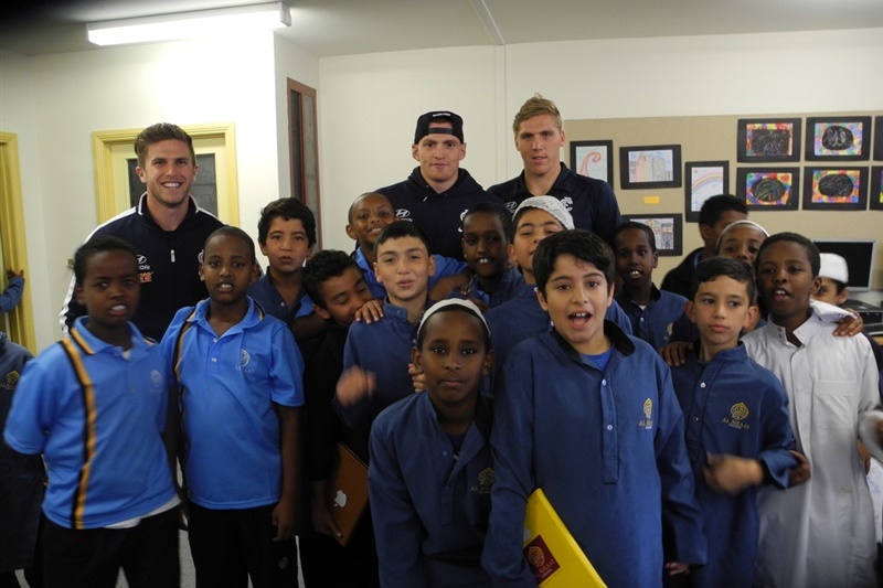 Visit from AFL Players