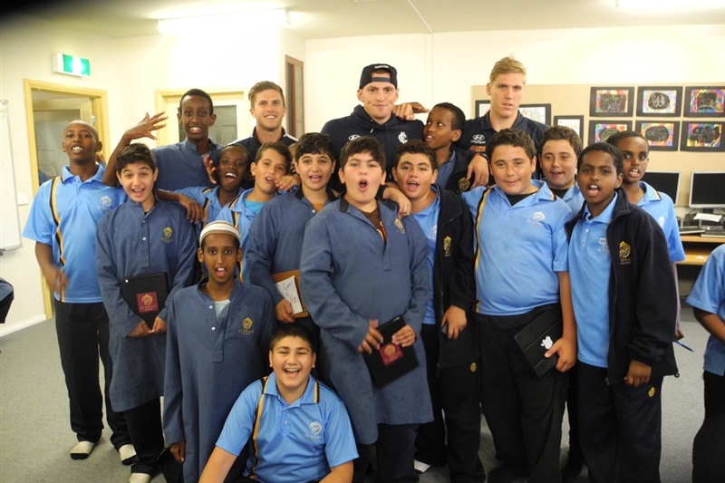 Visit from AFL Players