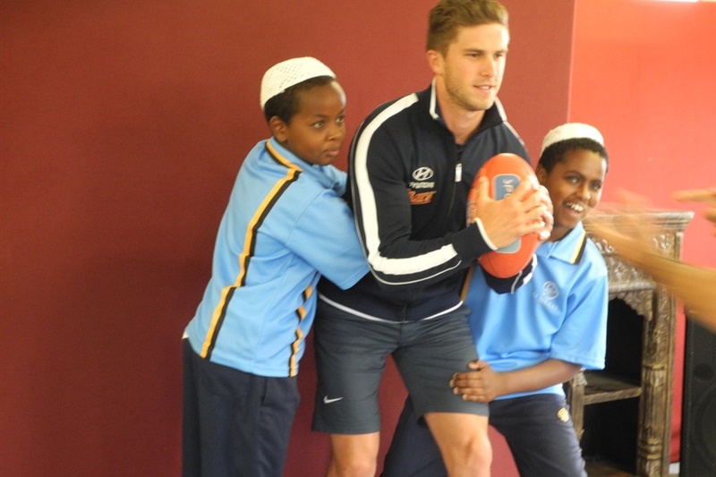 Visit from AFL Players