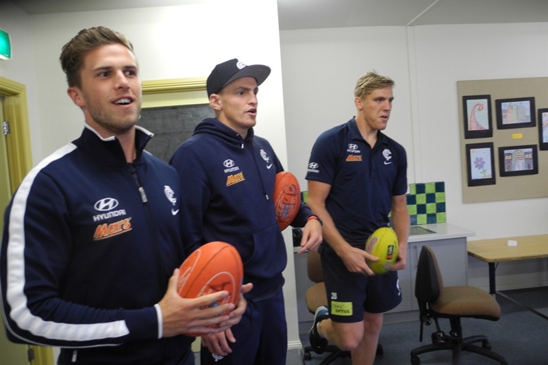 Visit from AFL Players