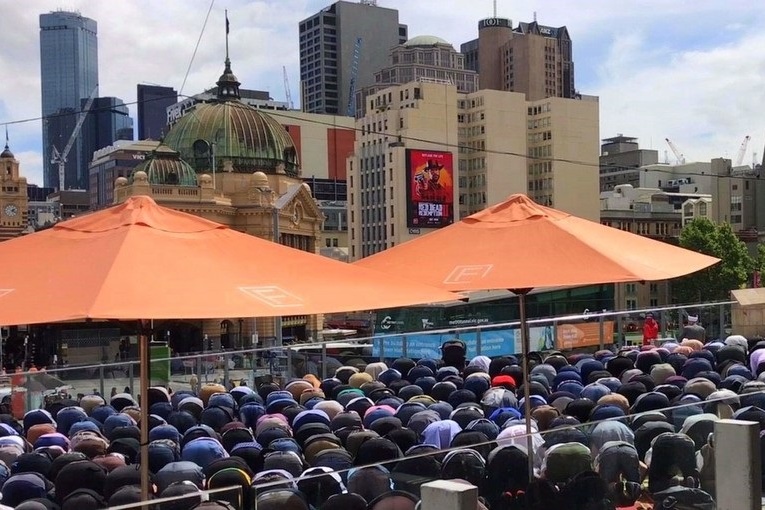 Special Jummah Prayer at Federation Square