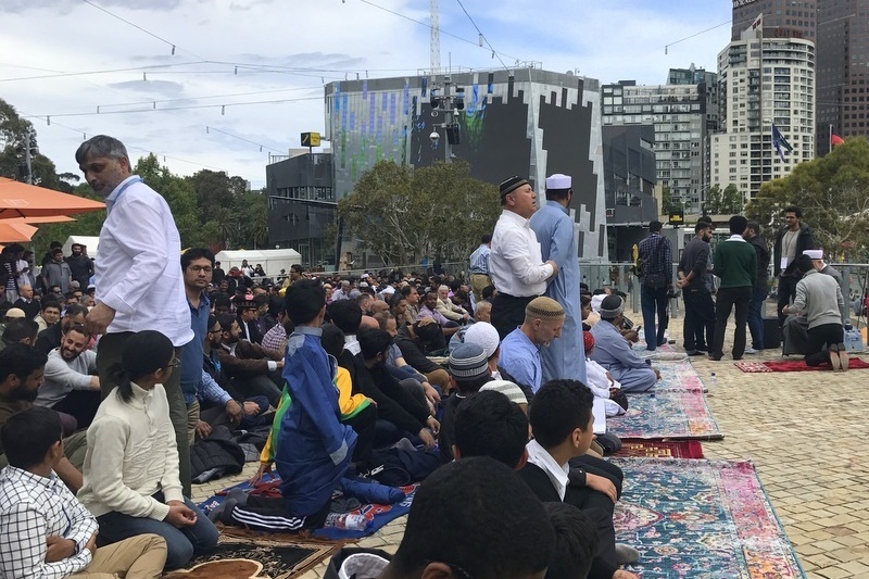 Special Jummah Prayer at Federation Square