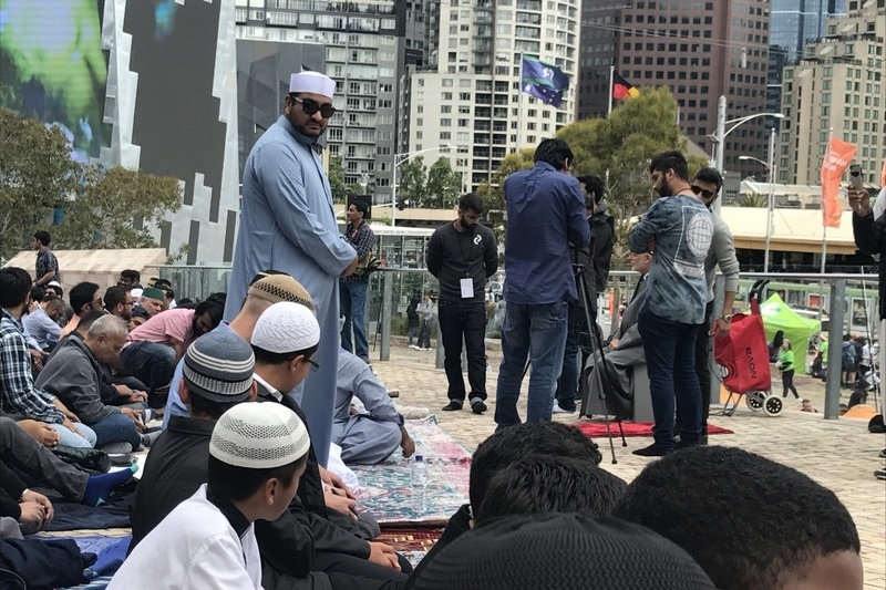 Special Jummah Prayer at Federation Square