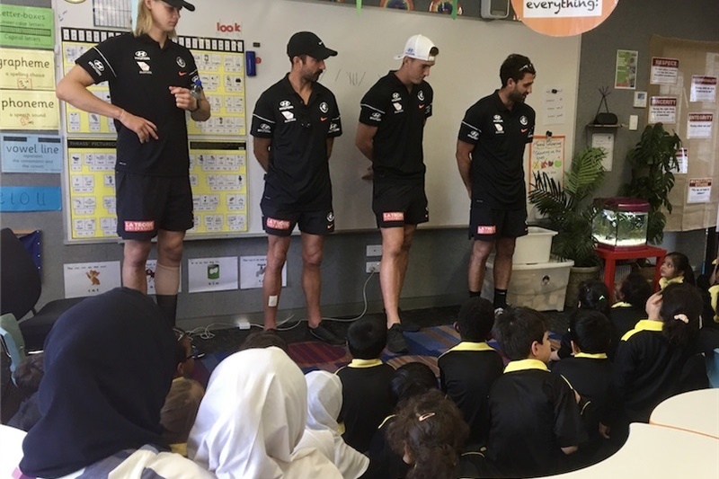 AFL Carlton Players Visit