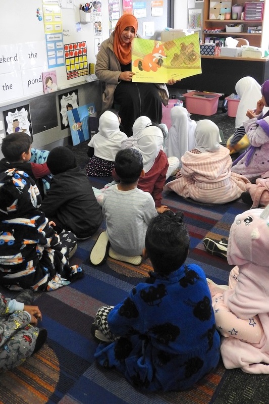 Reading Competition on Pyjama Day