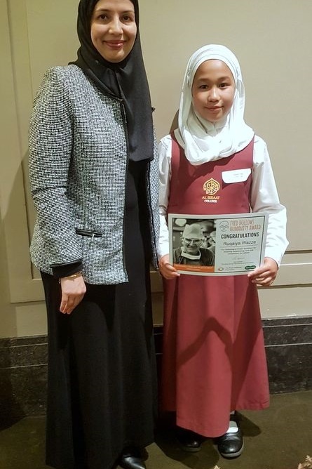 Ruqaiya Wazze received Humanity Award