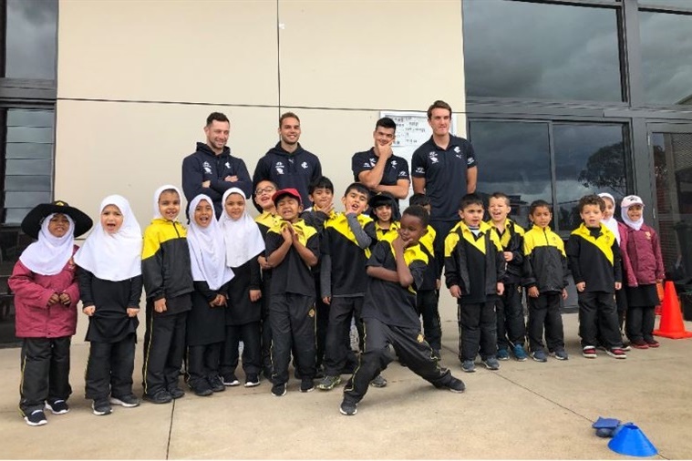 Carlton FC Players Visit