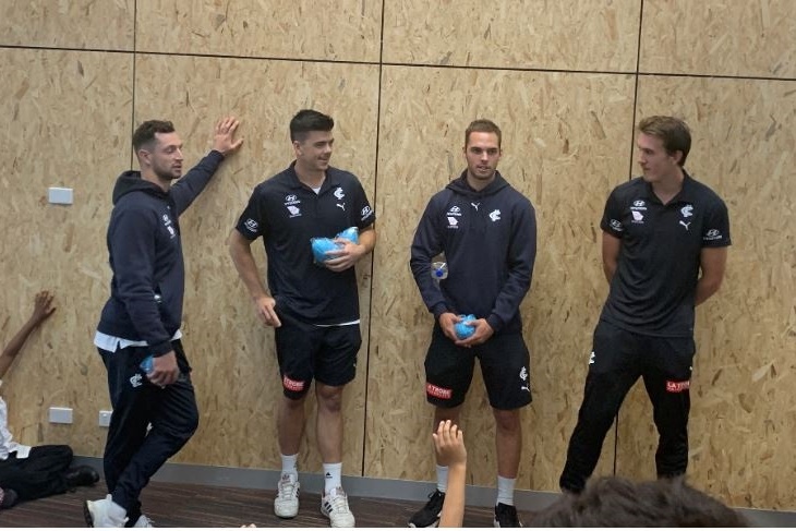 Carlton FC Players Visit