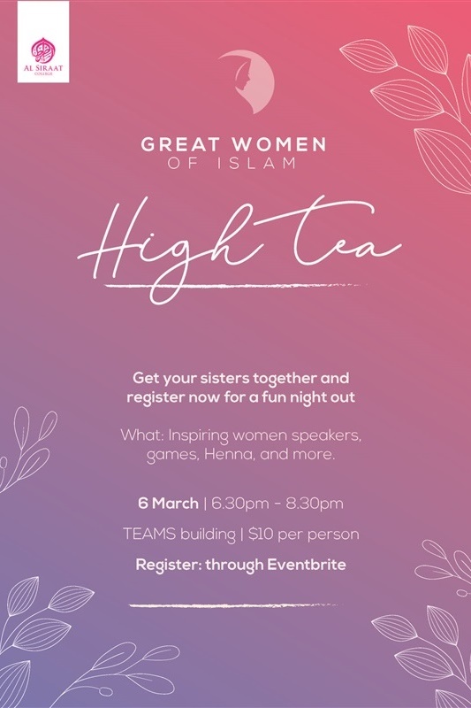 Great Women of Islam High Tea