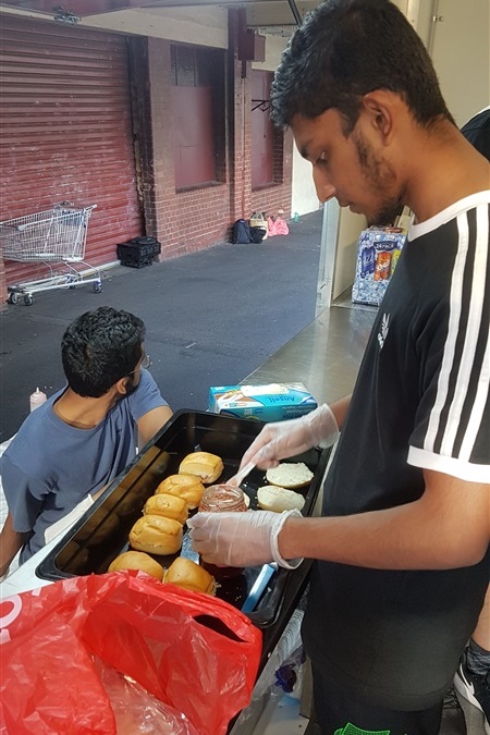 Year 12 Boys Feed the Homeless