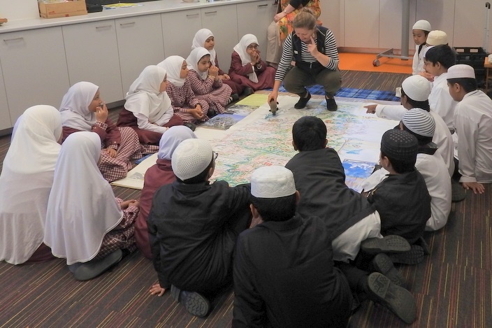 Hifz Students learn about our local Creek