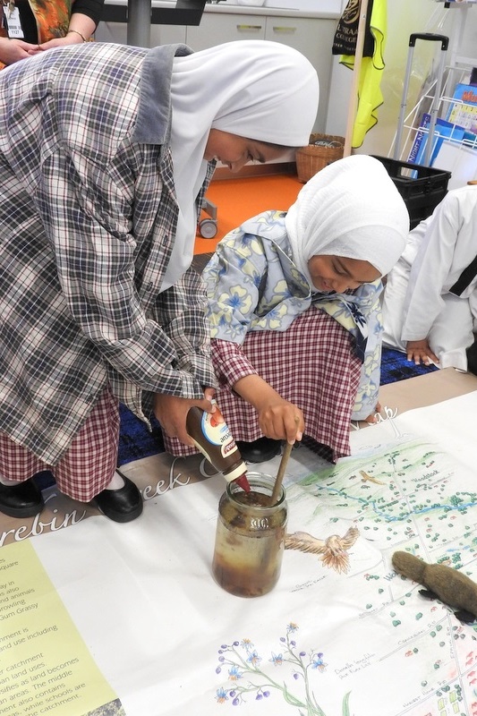 Hifz Students learn about our local Creek