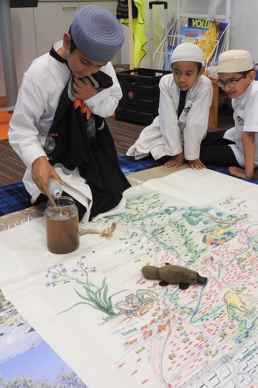 Hifz Students learn about our local Creek