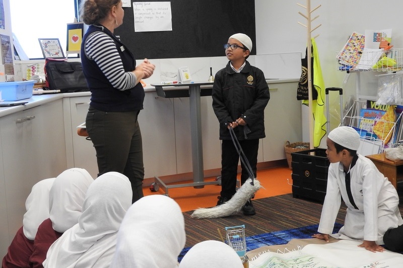 Hifz Students learn about our local Creek