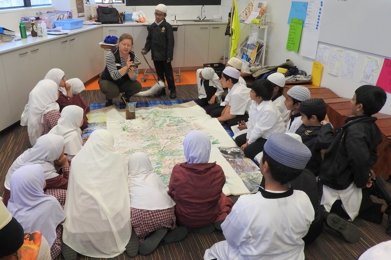 Hifz Students learn about our local Creek