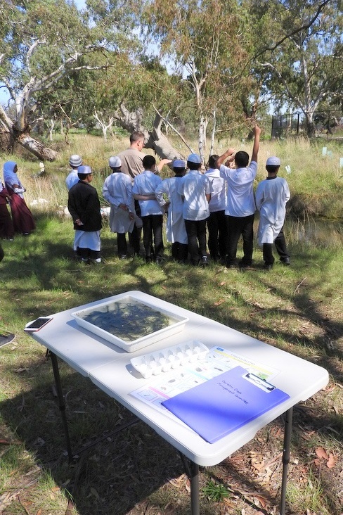 Hifz Students learn about our local Creek