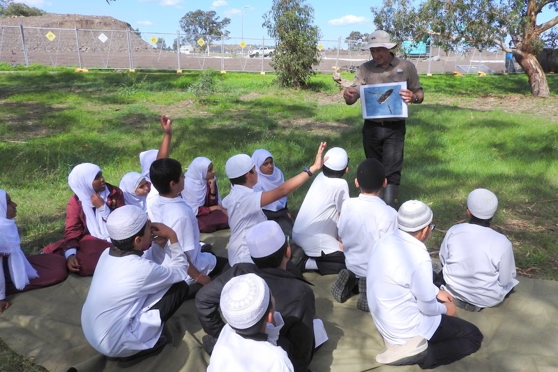 Hifz Students learn about our local Creek