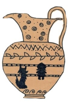 Ancient Greek vase by Hannah Faroqui, Hifz A