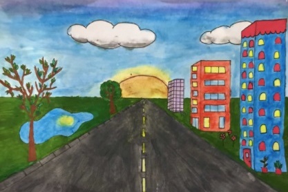 Year 5/6: One-point perspective drawing