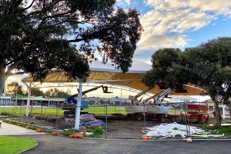 Site Update: Sports and Outdoor Learning Canopy