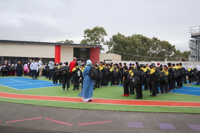 Students Settling into their School Routine