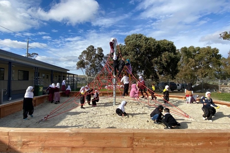 New sandpit and play area now complete