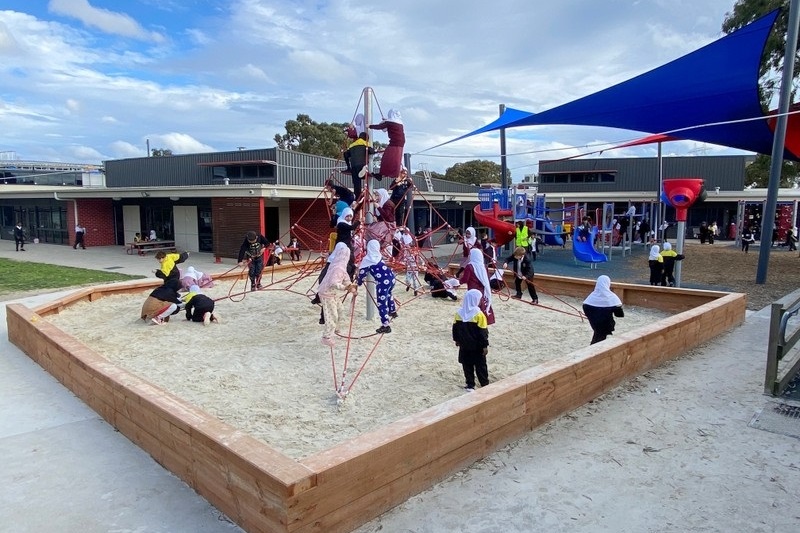 New sandpit and play area now complete