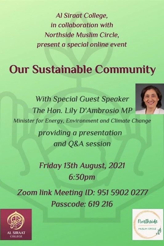 Special Online Event: “Our Sustainable Community