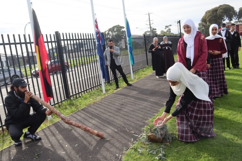 Flag-raising ceremony