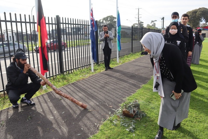 Flag-raising ceremony