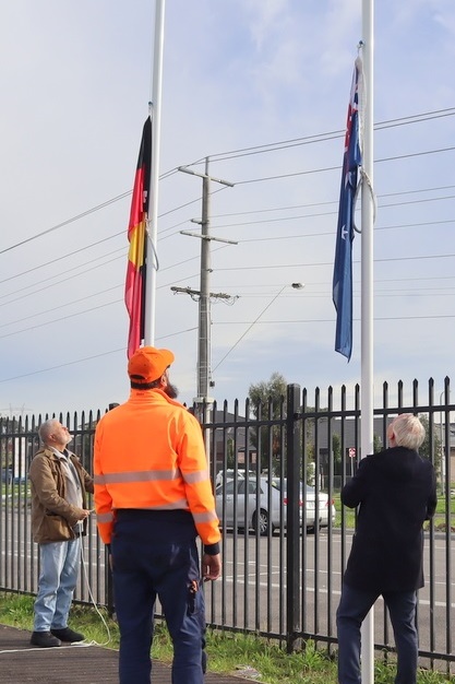 Flag-raising ceremony